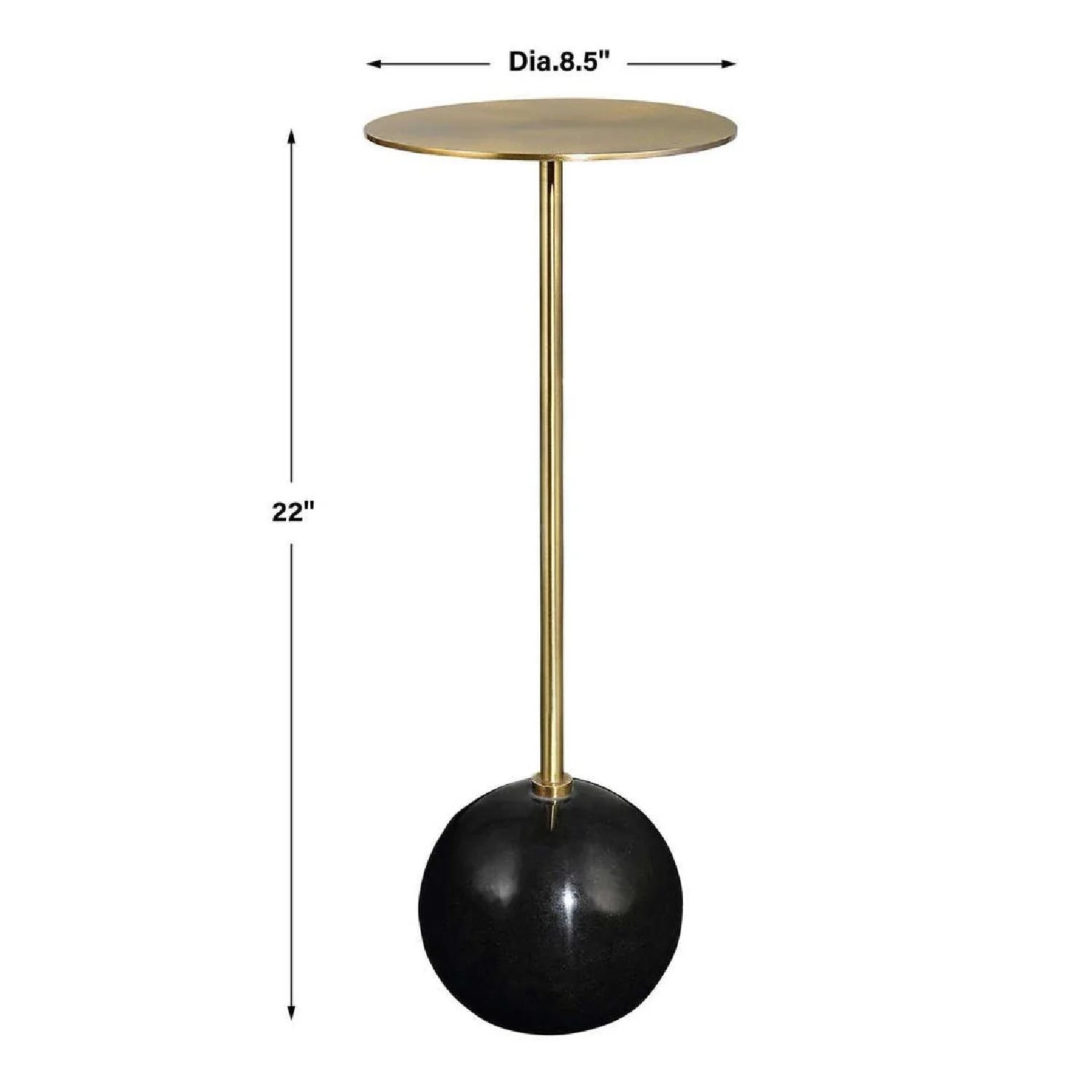 Luxury Gimlet Pedestal Drink Table Modern Italian Style for Villa