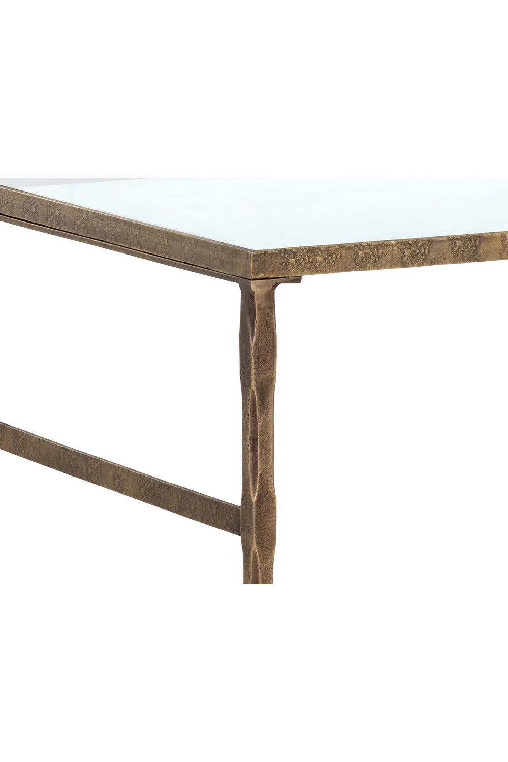Luxury Glass 2-Shelf Modern Desk European Style for Villa