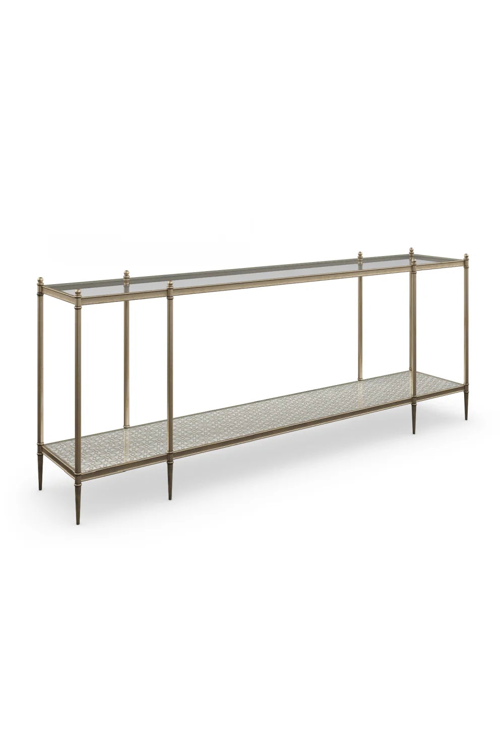 Luxury Glass Modern Console Table Modern Italian Style for Villa
