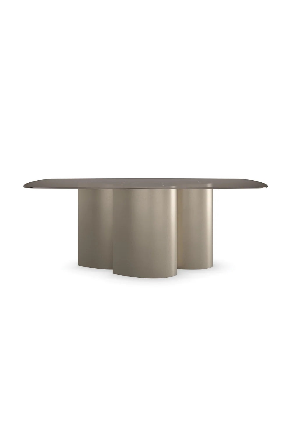 Luxury Glass Top Dining Table Modern Italian Style for Villa
