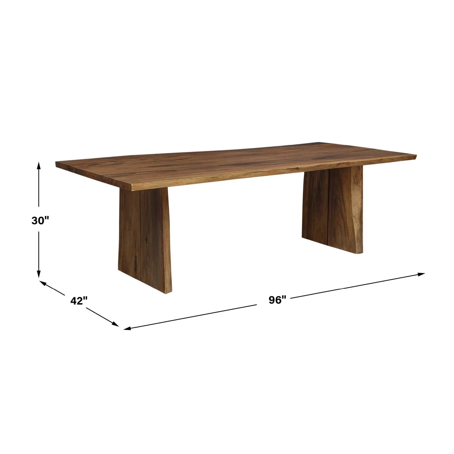Luxury Glenmore Solid Suar Wood Dining Table Modern Italian Style for Villa
