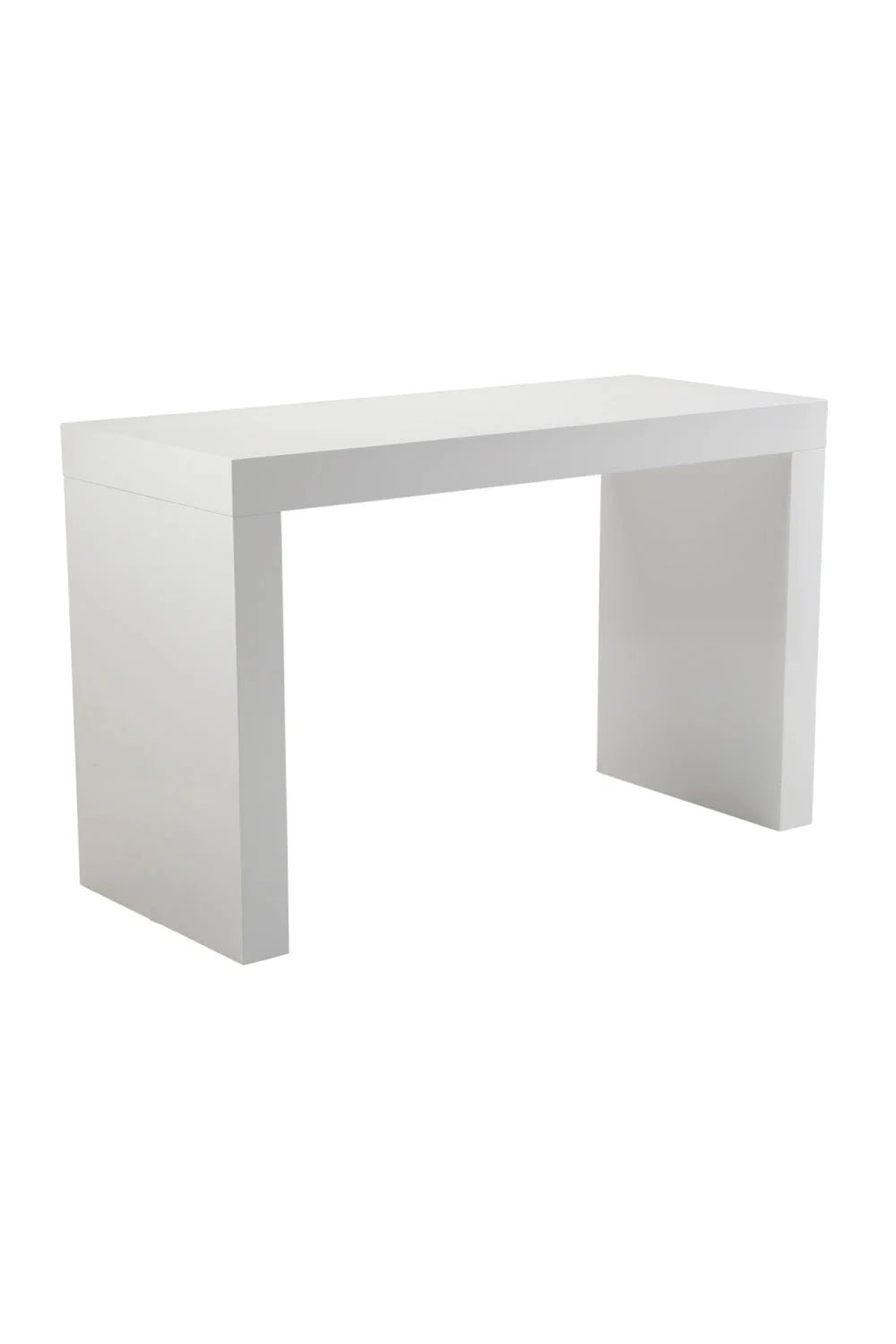 Luxury Gloss White Counter Table Modern Italian Style for Villa
