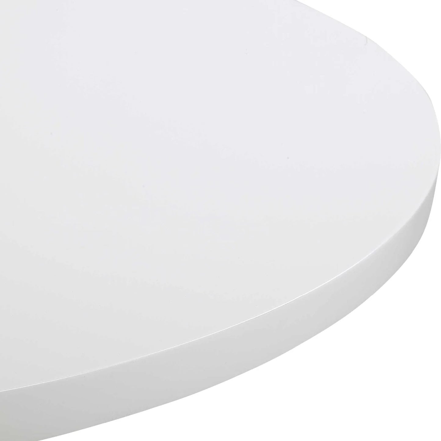 Luxury Gloss White Round Foyer Table Modern Italian Style for Villa