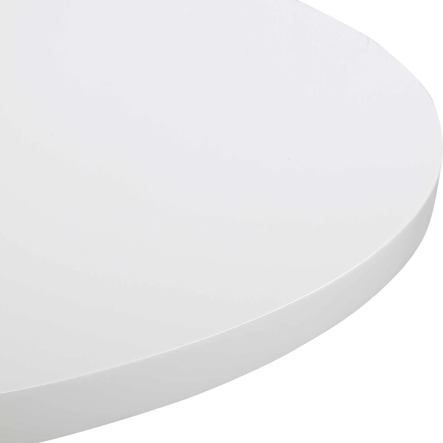 Luxury Gloss White Round Foyer Table Modern Italian Style for Villa