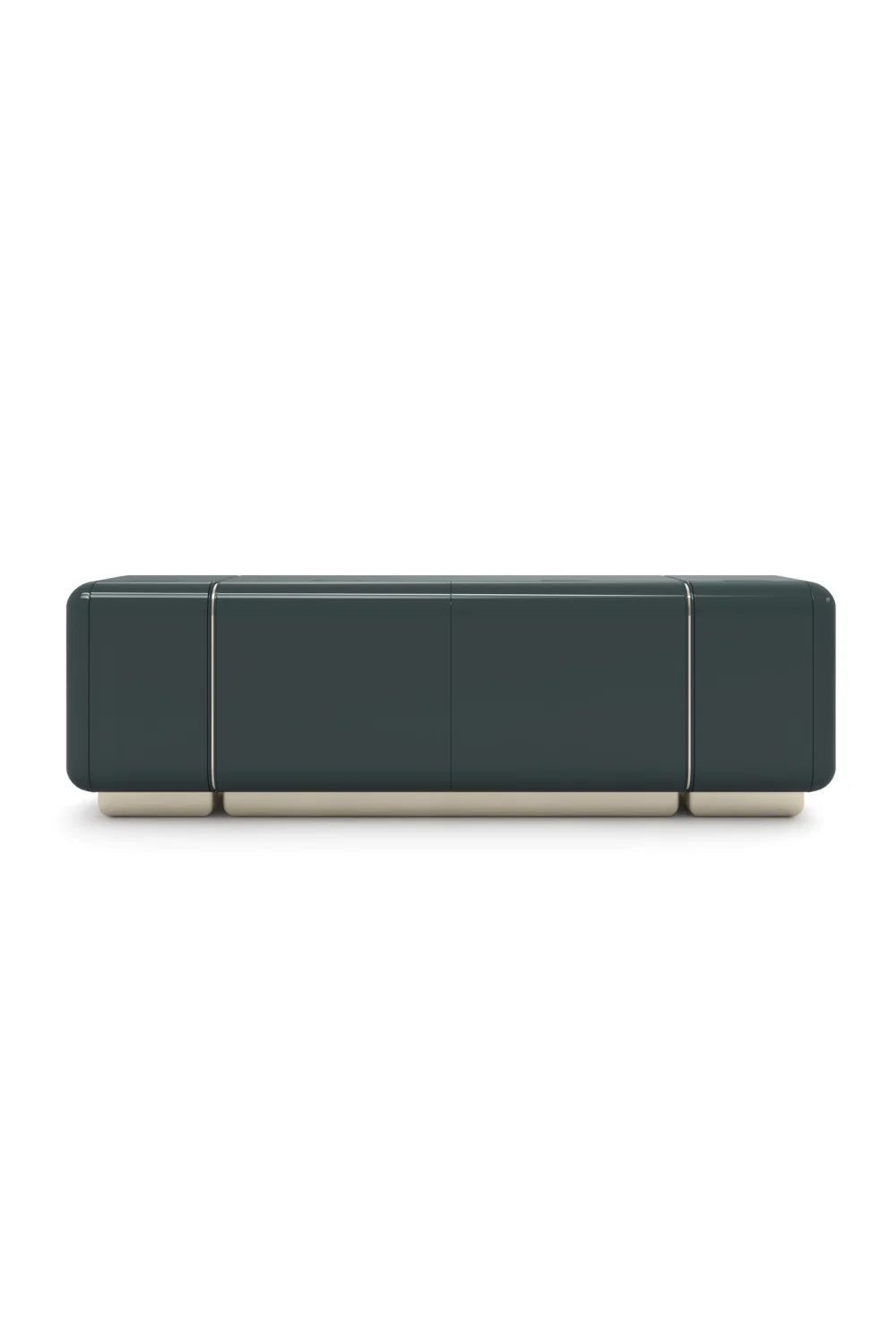 Luxury Glossy 4-Drawer Media Unit Modern Italian Style for Villa
