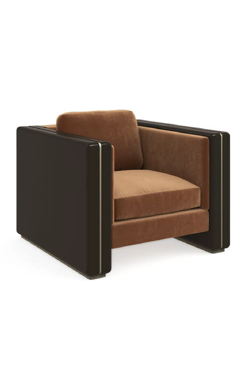 Luxury Glossy Arm Contemporary Lounge Chair European Style for Villa