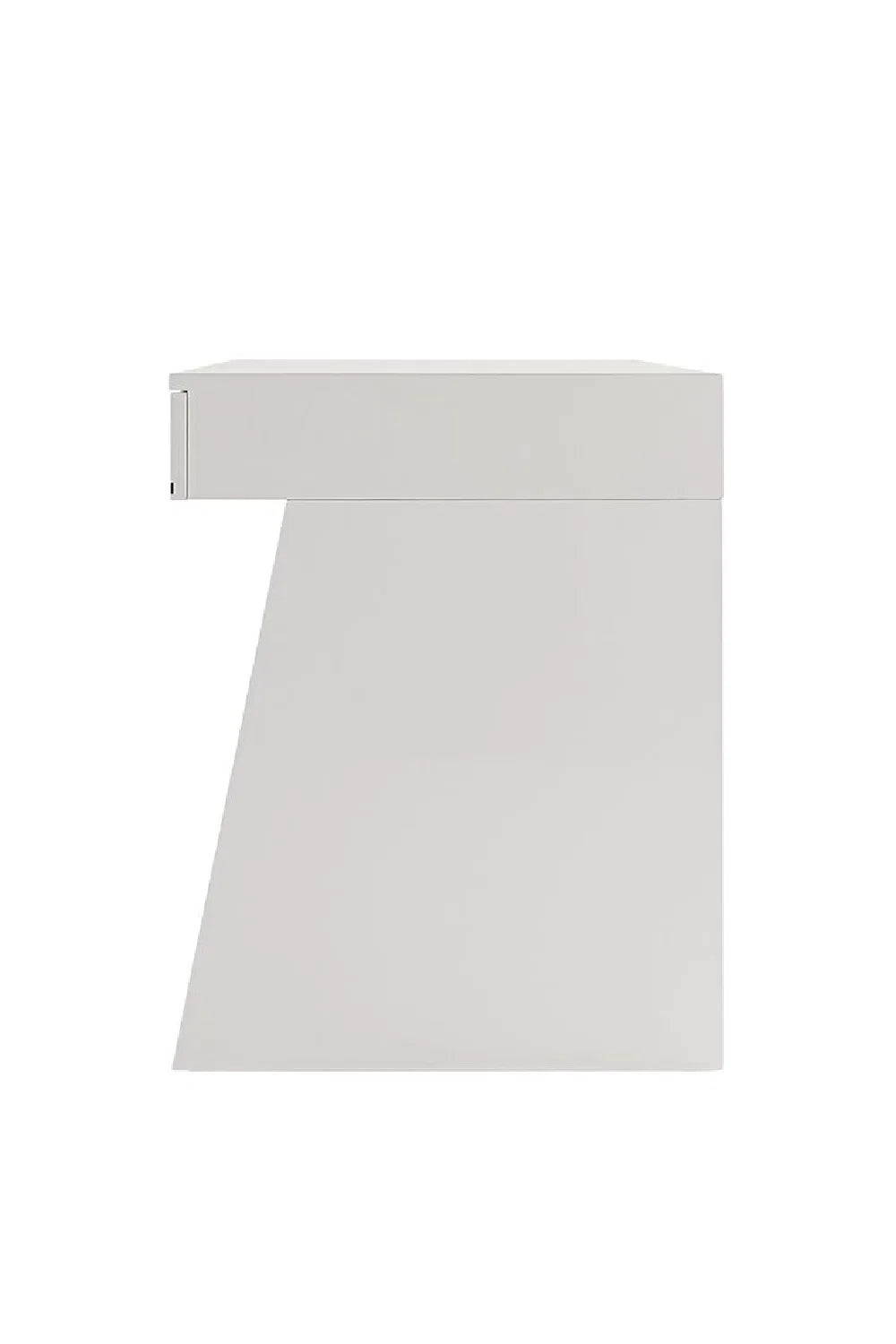 Luxury Glossy White Modern Desk European Style for Villa