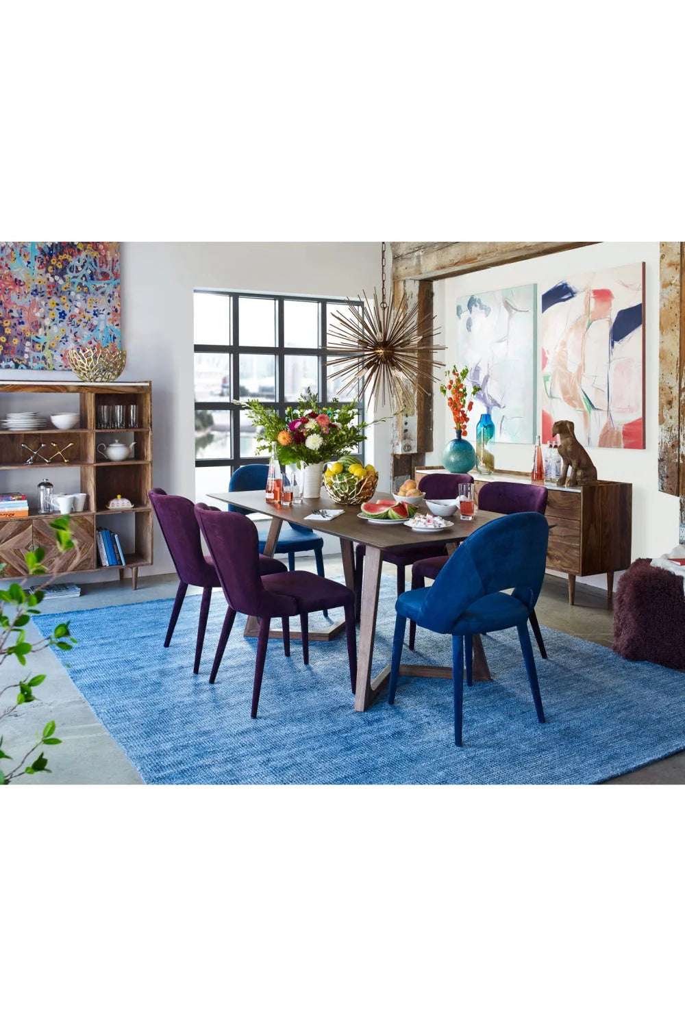 Luxury Godenza Solid Walnut Dining Table Modern Italian Style for Villa