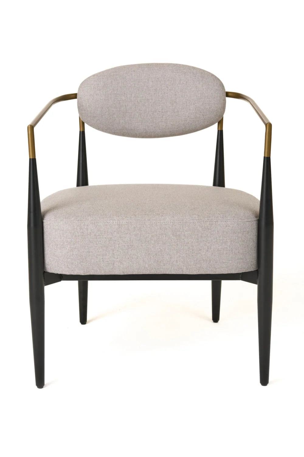 Luxury Gold Armed Fabric Accent Chair European Style for Villa
