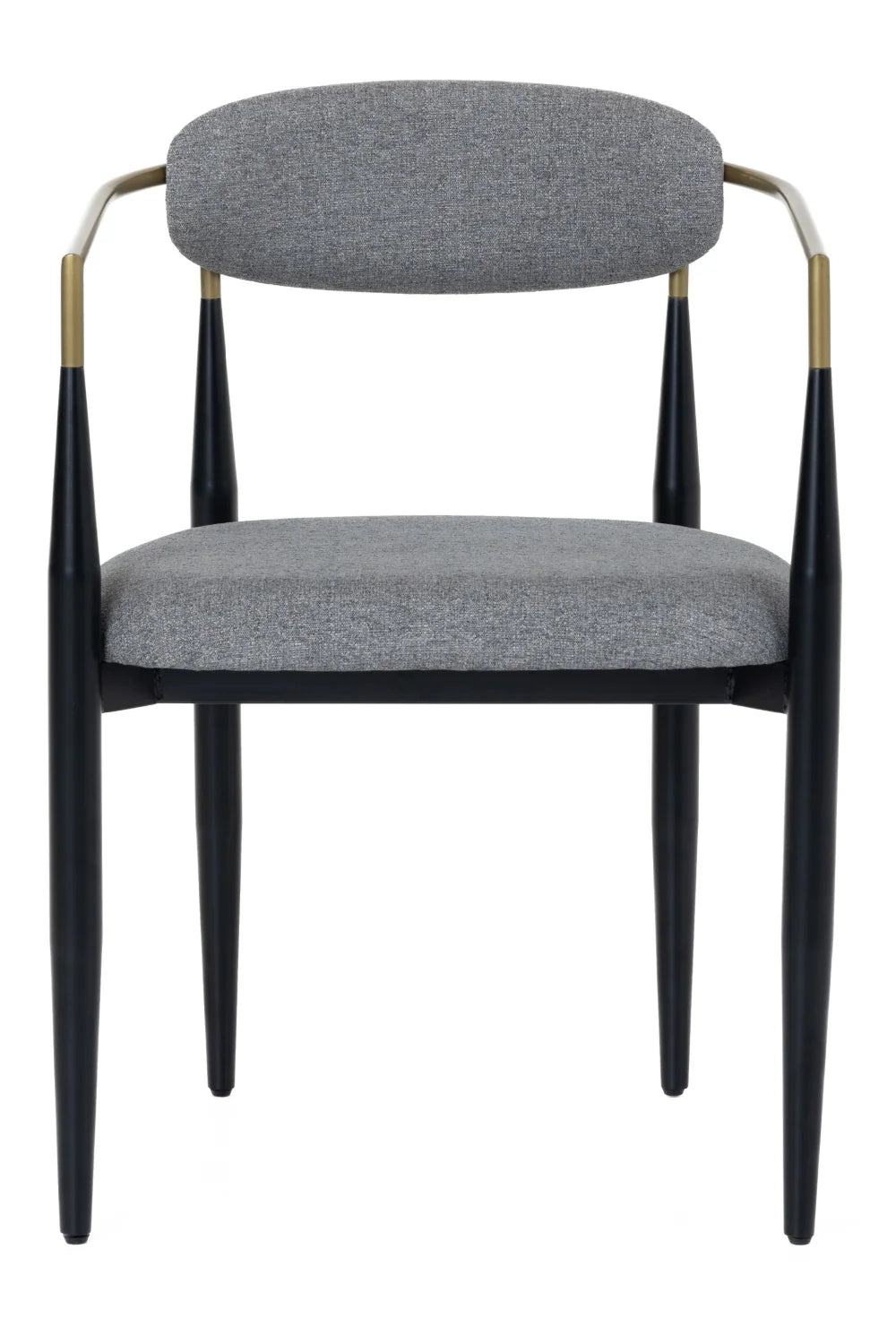 Luxury Gold-Armed Modern Dining Armchair European Style for Villa