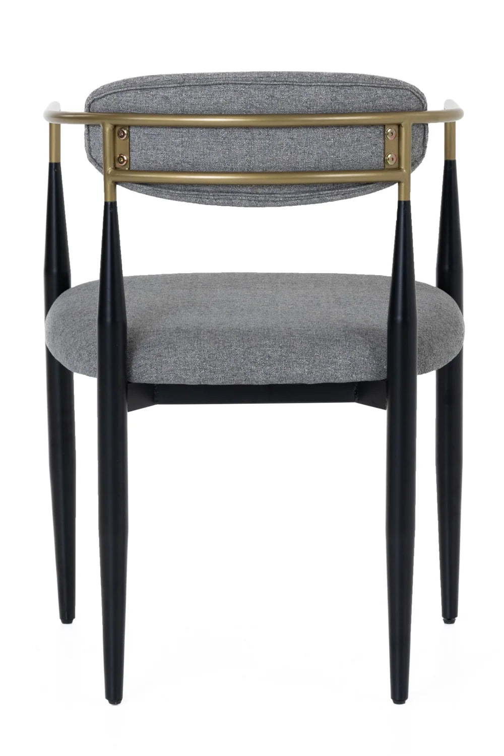 Luxury Gold-Armed Modern Dining Armchair European Style for Villa