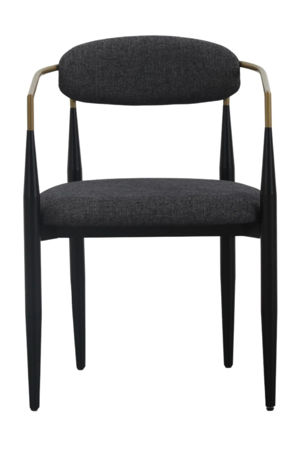 Luxury Gold-Armed Modern Dining Armchair European Style for Villa