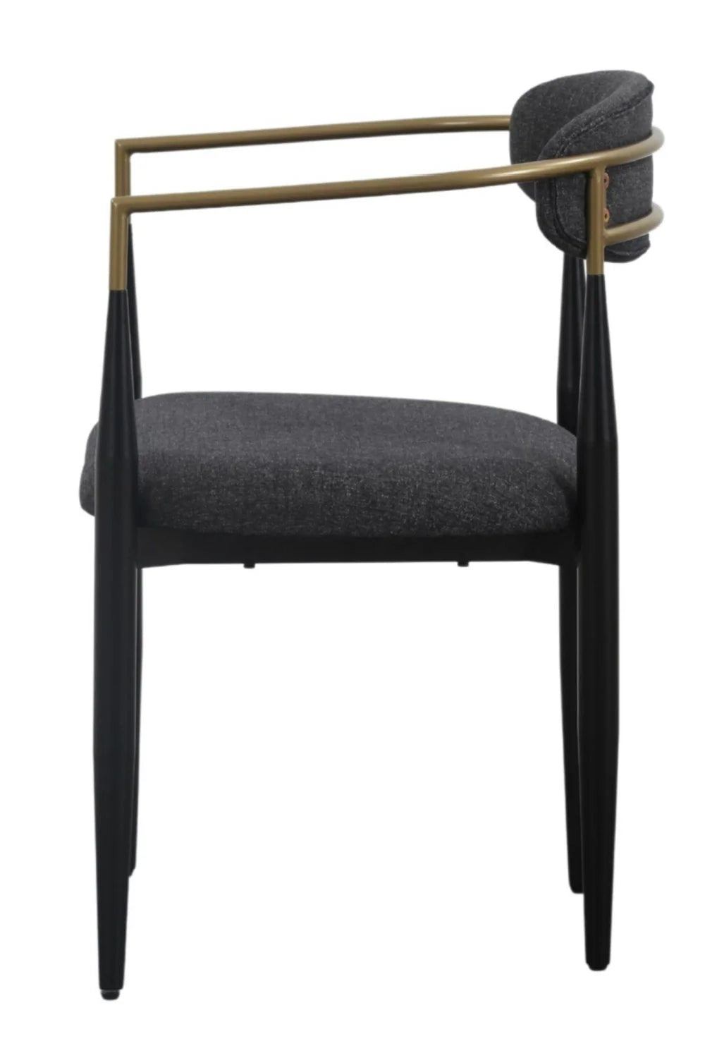 Luxury Gold-Armed Modern Dining Armchair European Style for Villa