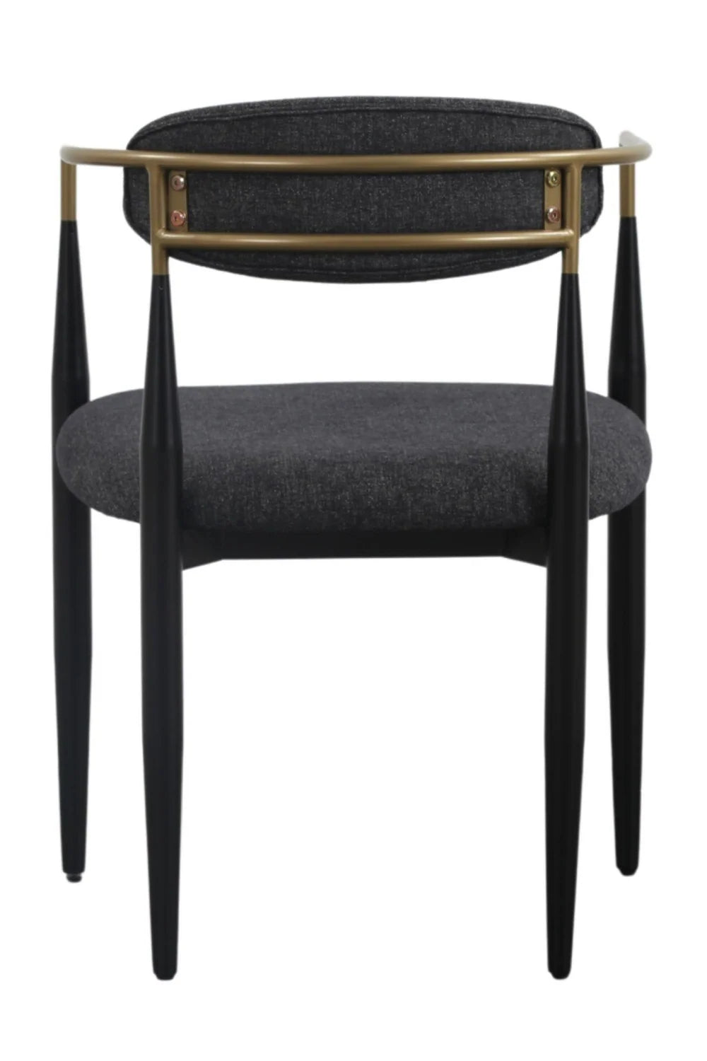 Luxury Gold-Armed Modern Dining Armchair European Style for Villa