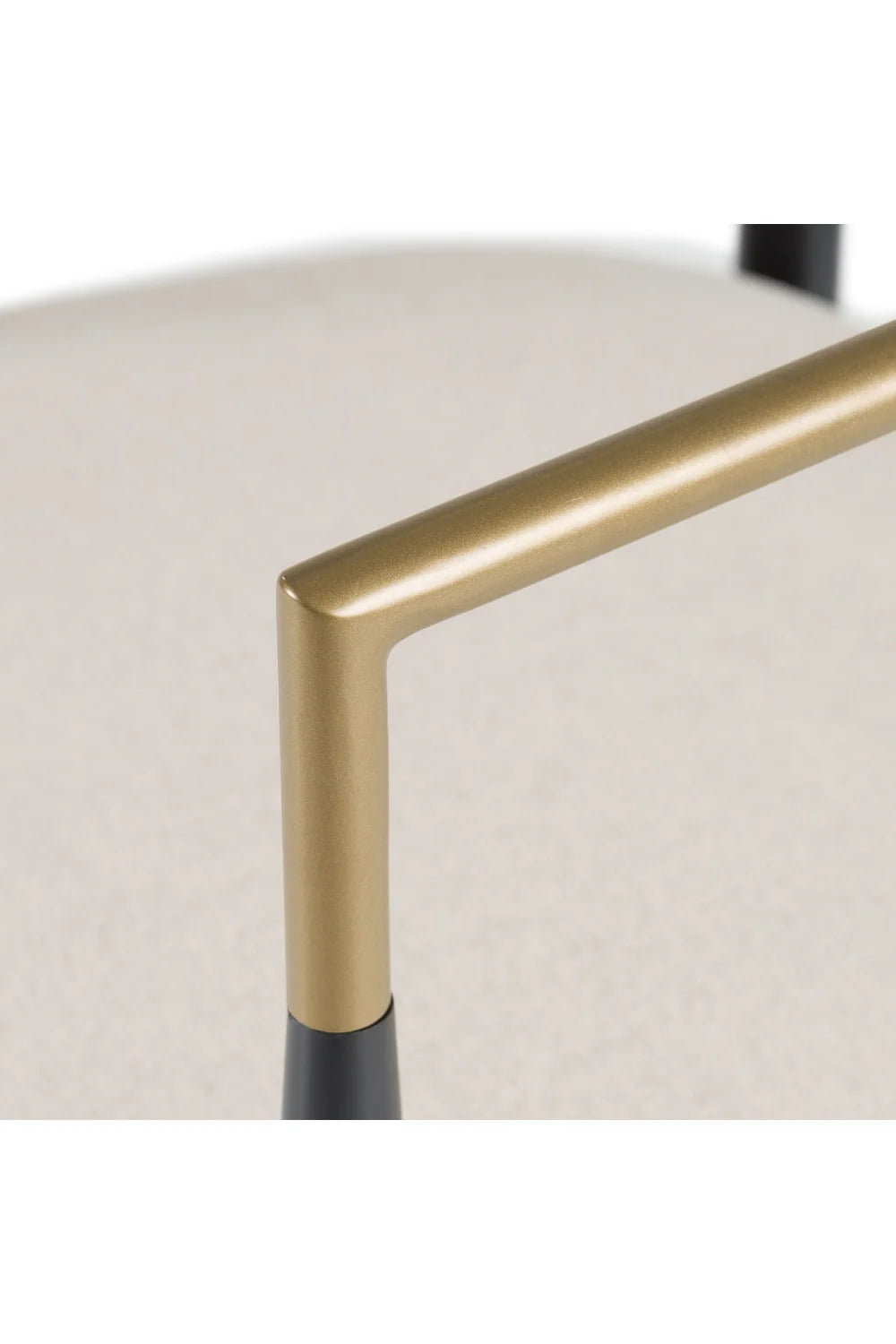 Luxury Gold-Armed Modern Dining Armchair European Style for Villa