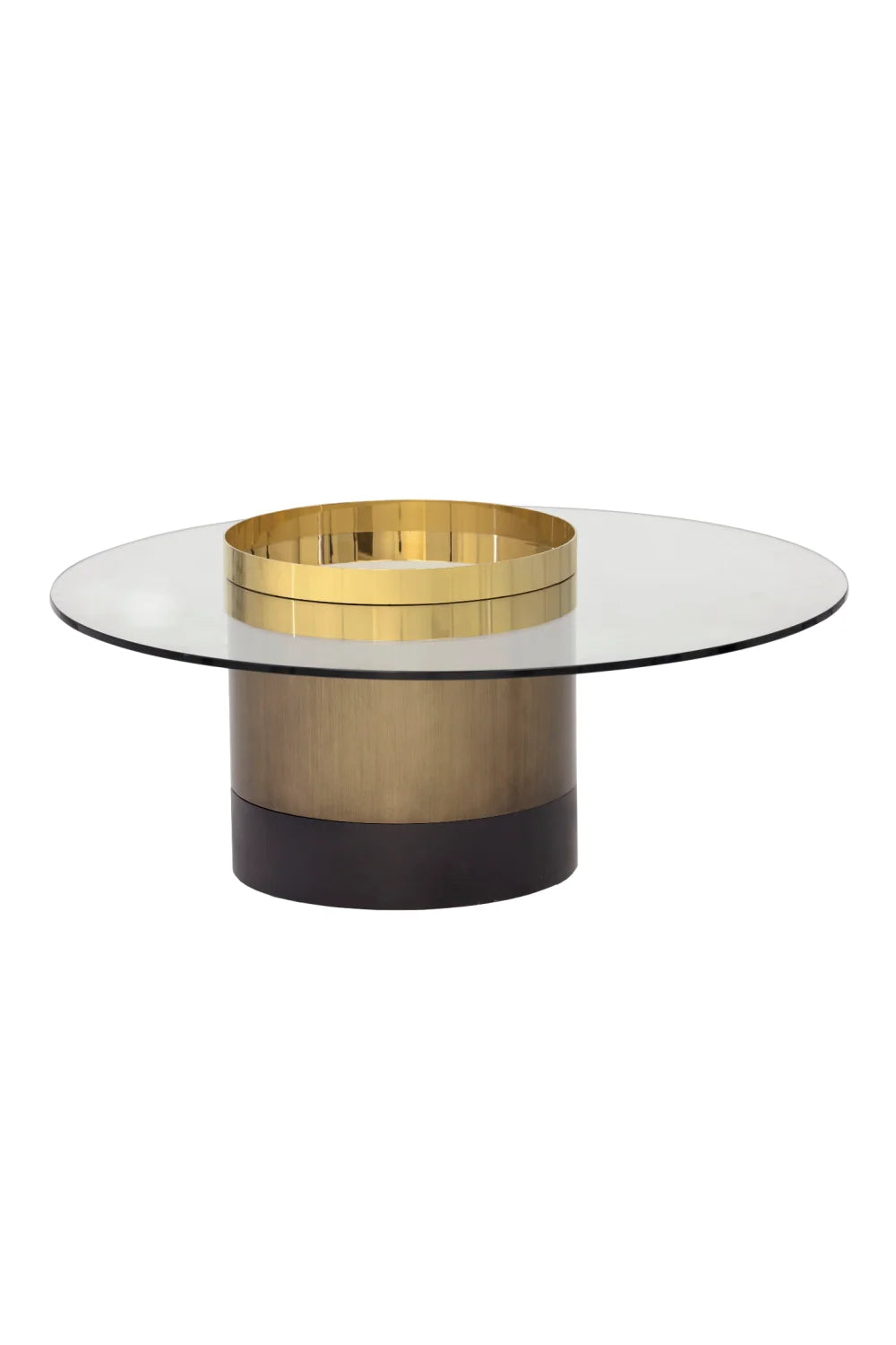 Luxury Gold Base Coffee Table Modern Italian Style for Villa