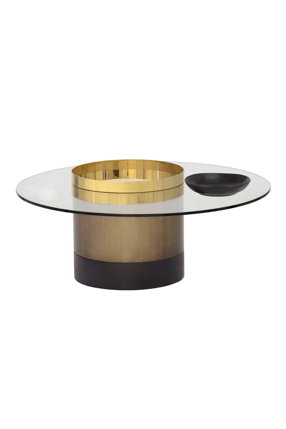 Luxury Gold Base Coffee Table Modern Italian Style for Villa