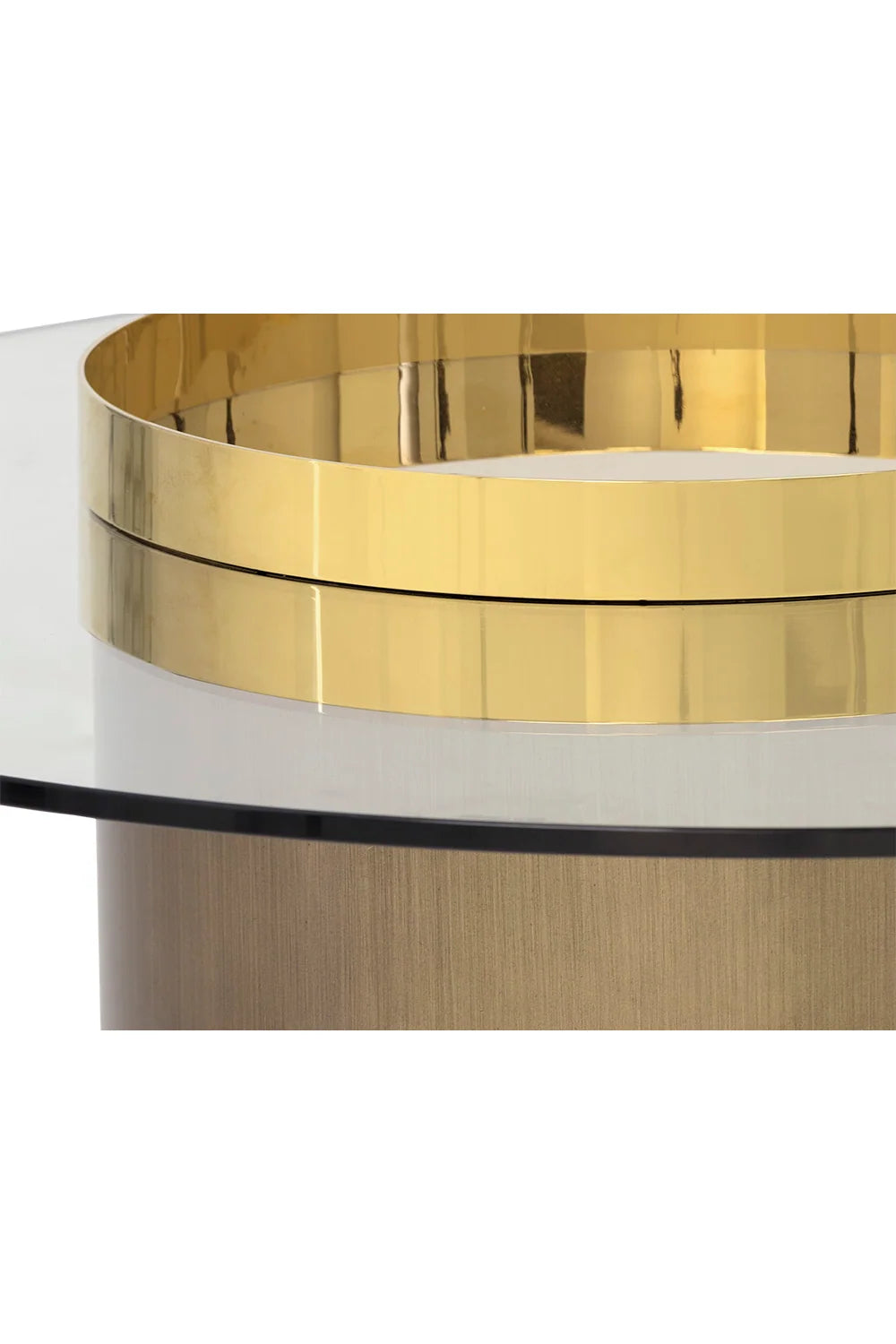 Luxury Gold Base Coffee Table Modern Italian Style for Villa