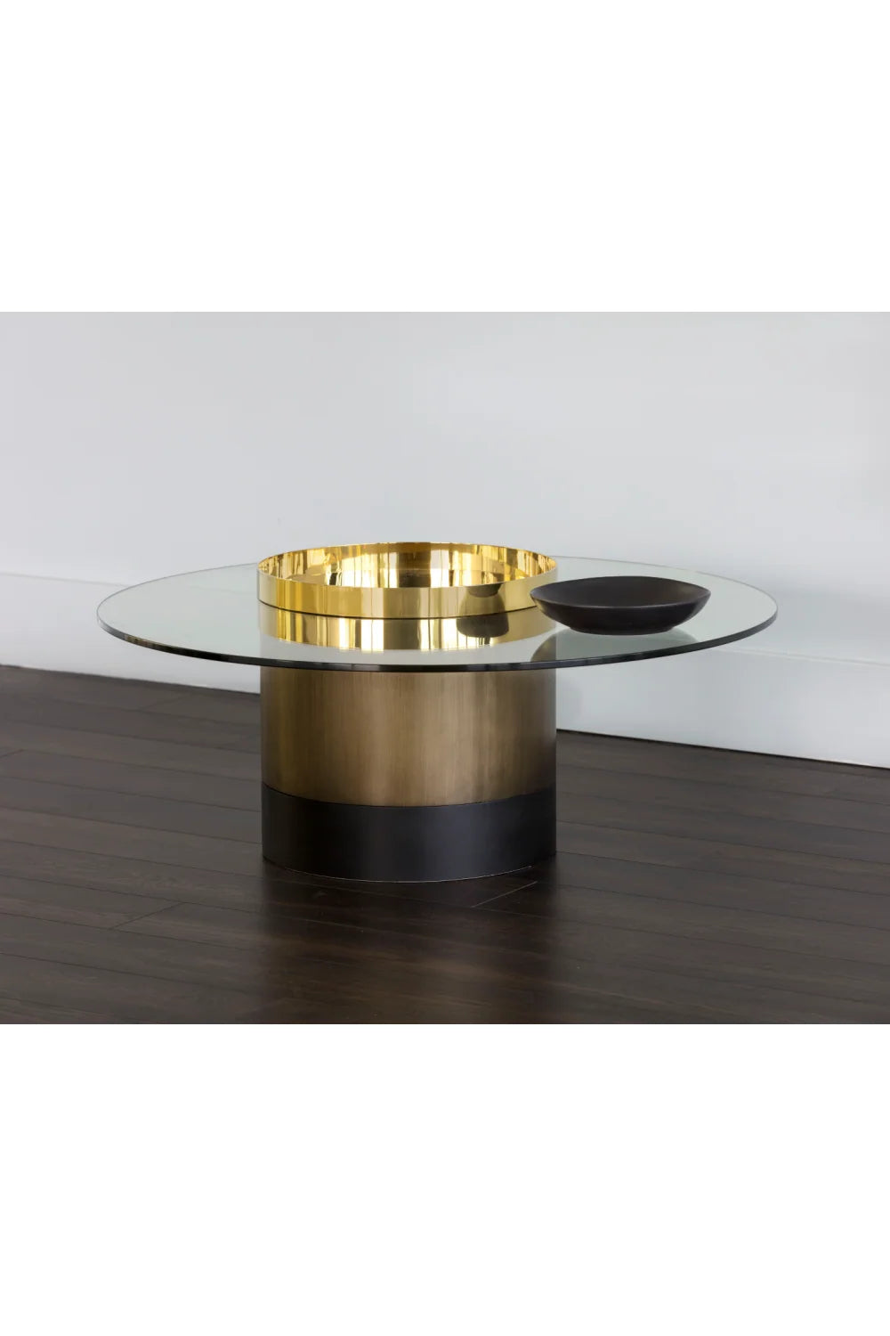 Luxury Gold Base Coffee Table Modern Italian Style for Villa
