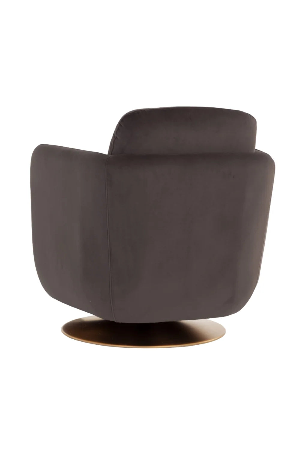 Luxury Gold Base Swivel Lounge Chair Modern Italian Style for Villa