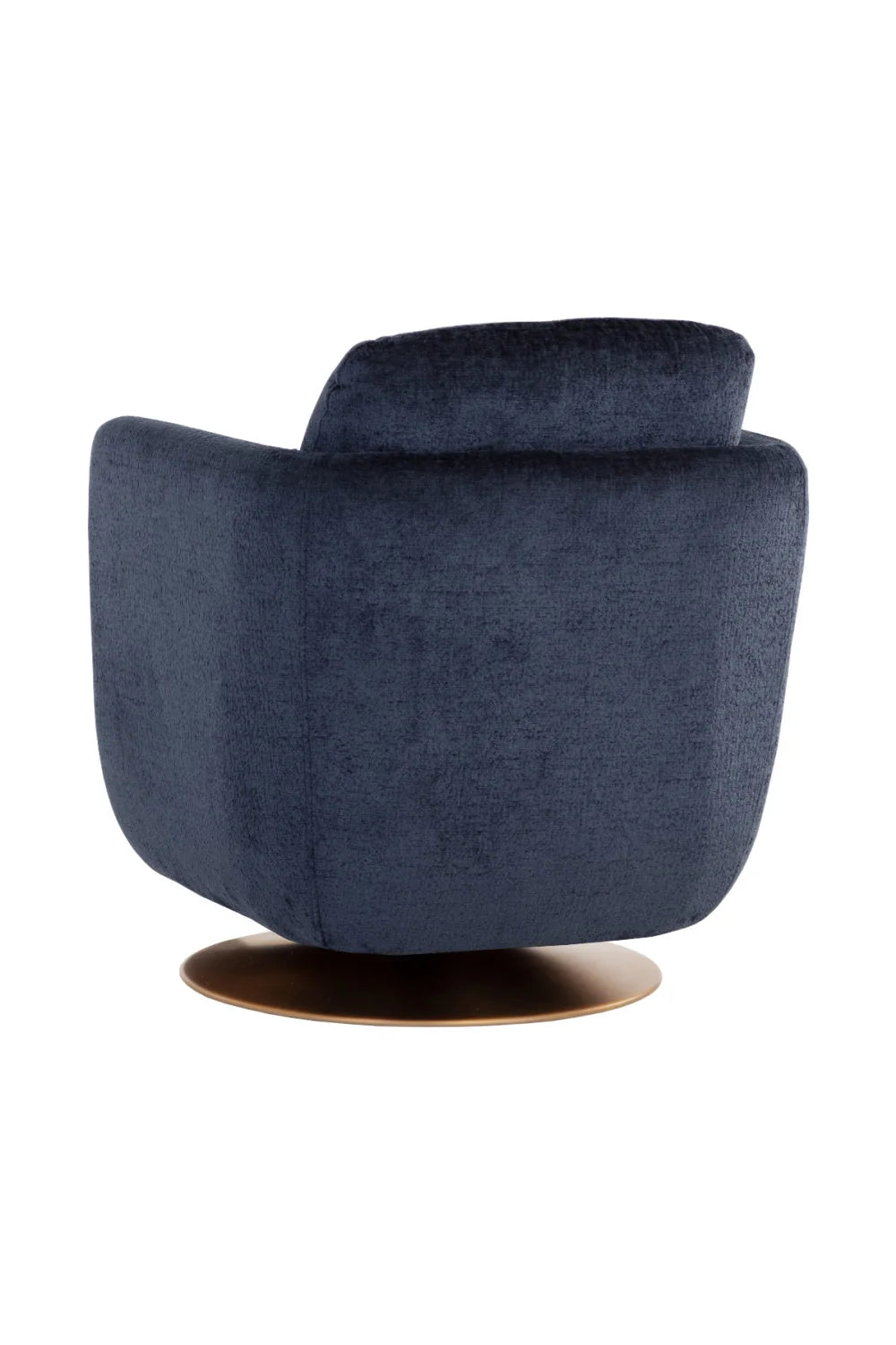 Luxury Gold Base Swivel Lounge Chair Modern Italian Style for Villa