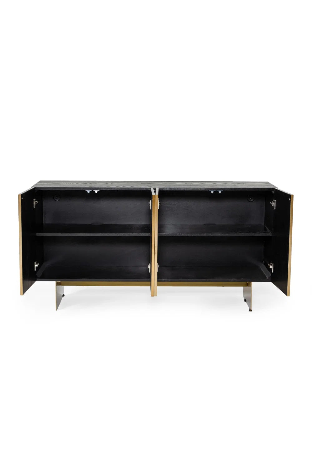 Luxury Gold Chevron Modern Buffet Sideboard European Style for Villa