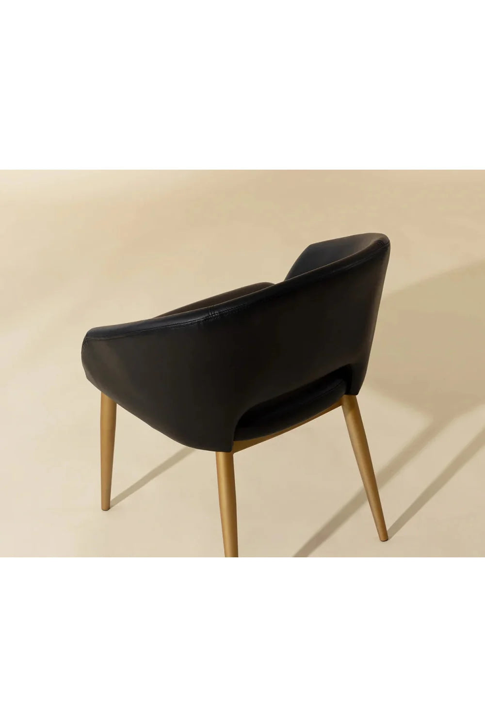 Luxury Gold Frame Barrel Dining Chair European Style for Villa
