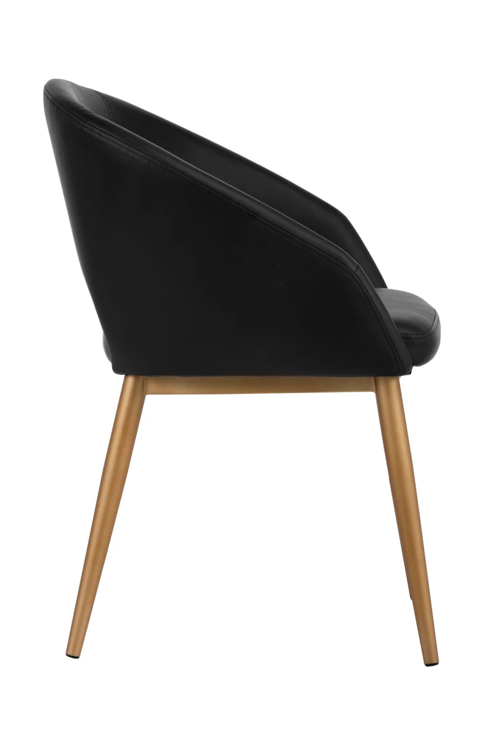 Luxury Gold Frame Barrel Dining Chair European Style for Villa