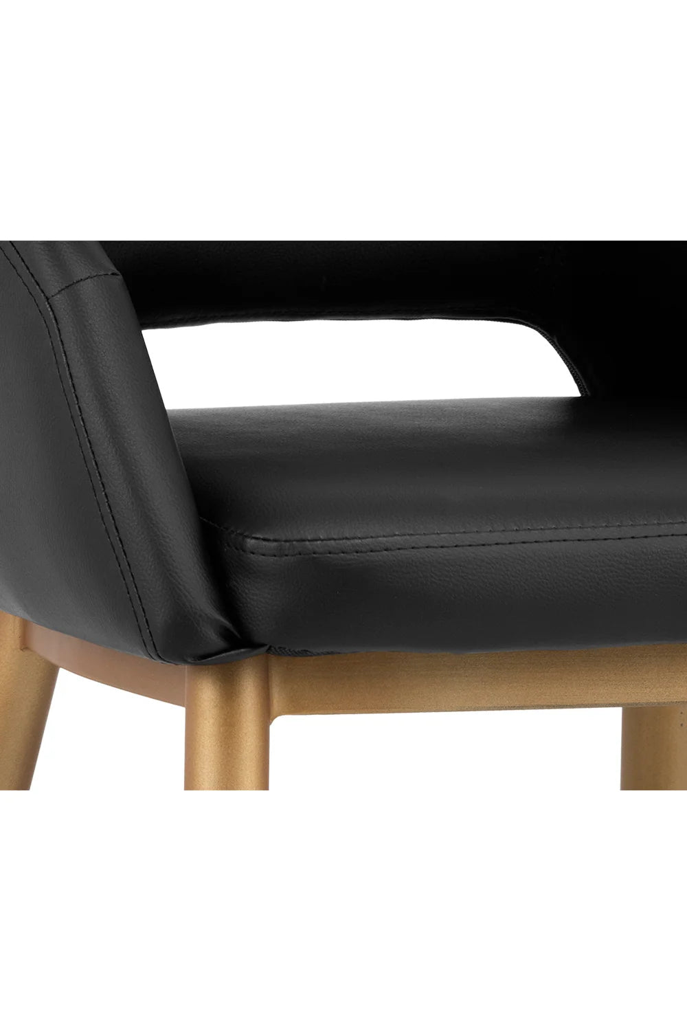 Luxury Gold Frame Barrel Dining Chair European Style for Villa