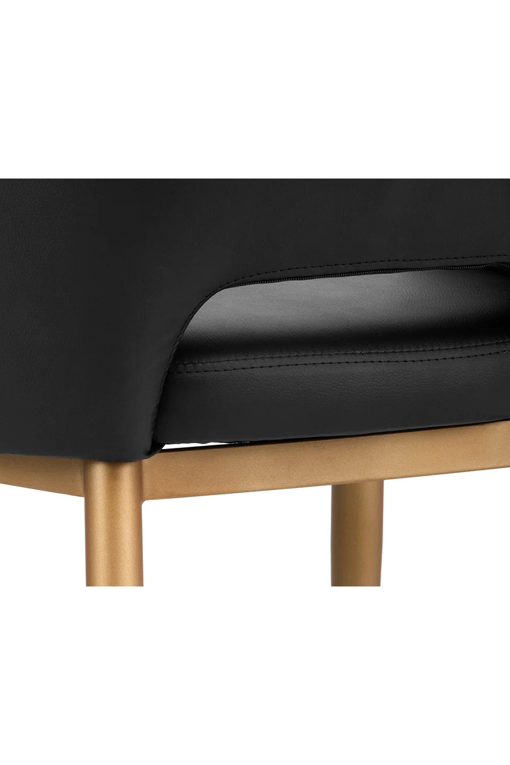 Luxury Gold Frame Barrel Dining Chair European Style for Villa