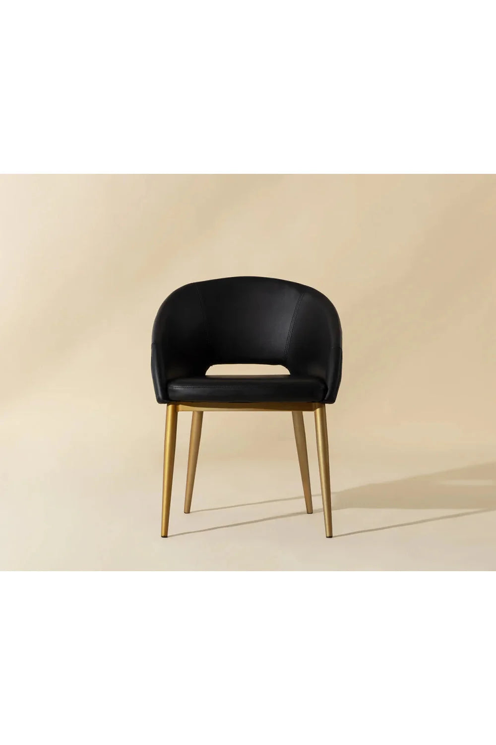 Luxury Gold Frame Barrel Dining Chair European Style for Villa