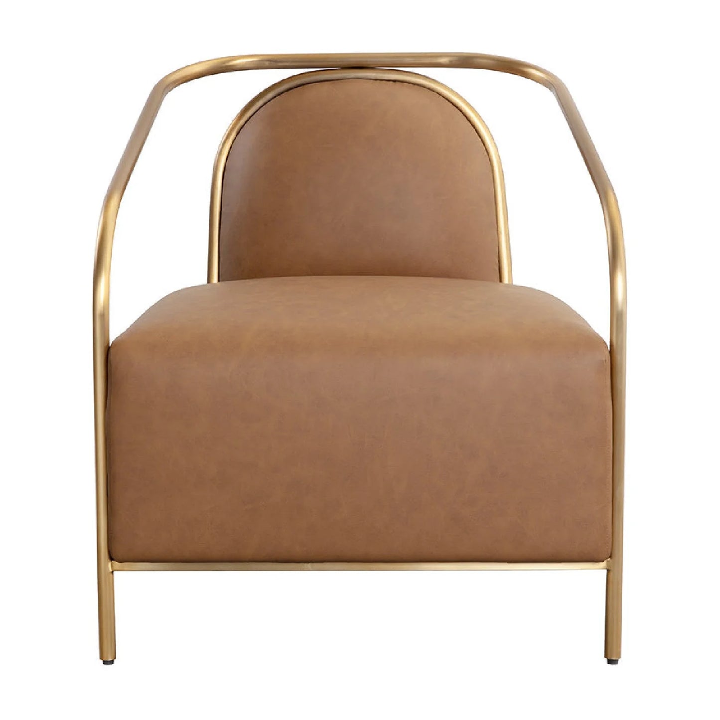 Luxury Gold Frame Lounge Chair Modern Italian Style for Villa