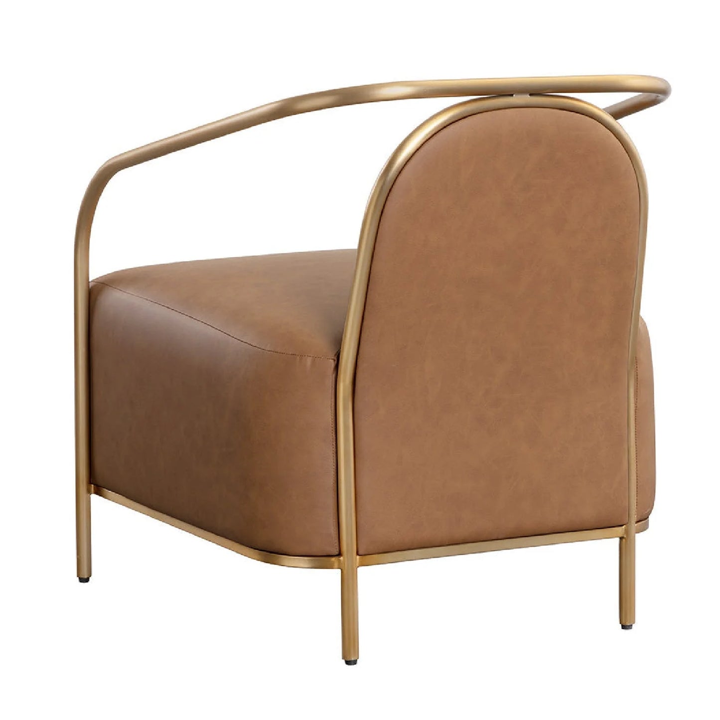 Luxury Gold Frame Lounge Chair Modern Italian Style for Villa