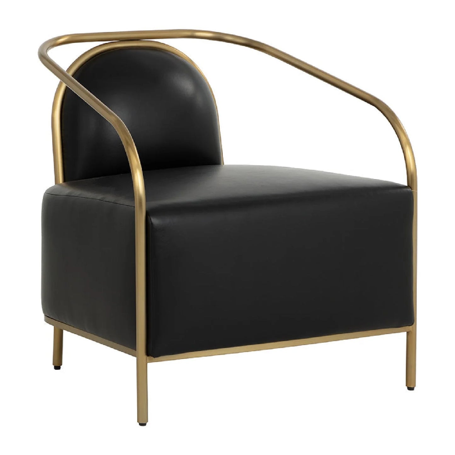 Luxury Gold Frame Lounge Chair Modern Italian Style for Villa