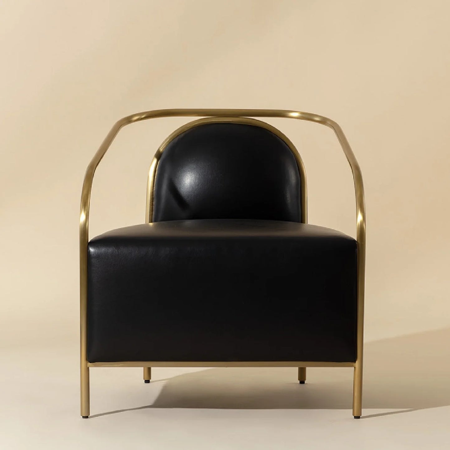 Luxury Gold Frame Lounge Chair Modern Italian Style for Villa