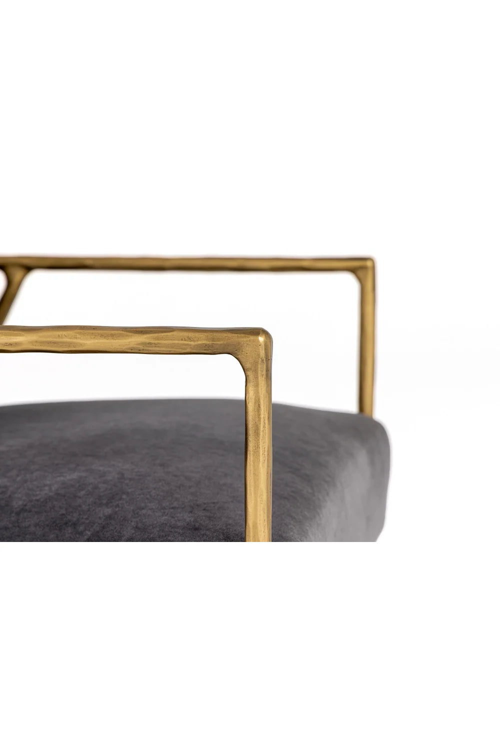 Luxury Gold Framed Velvet Accent Chair European Style for Villa