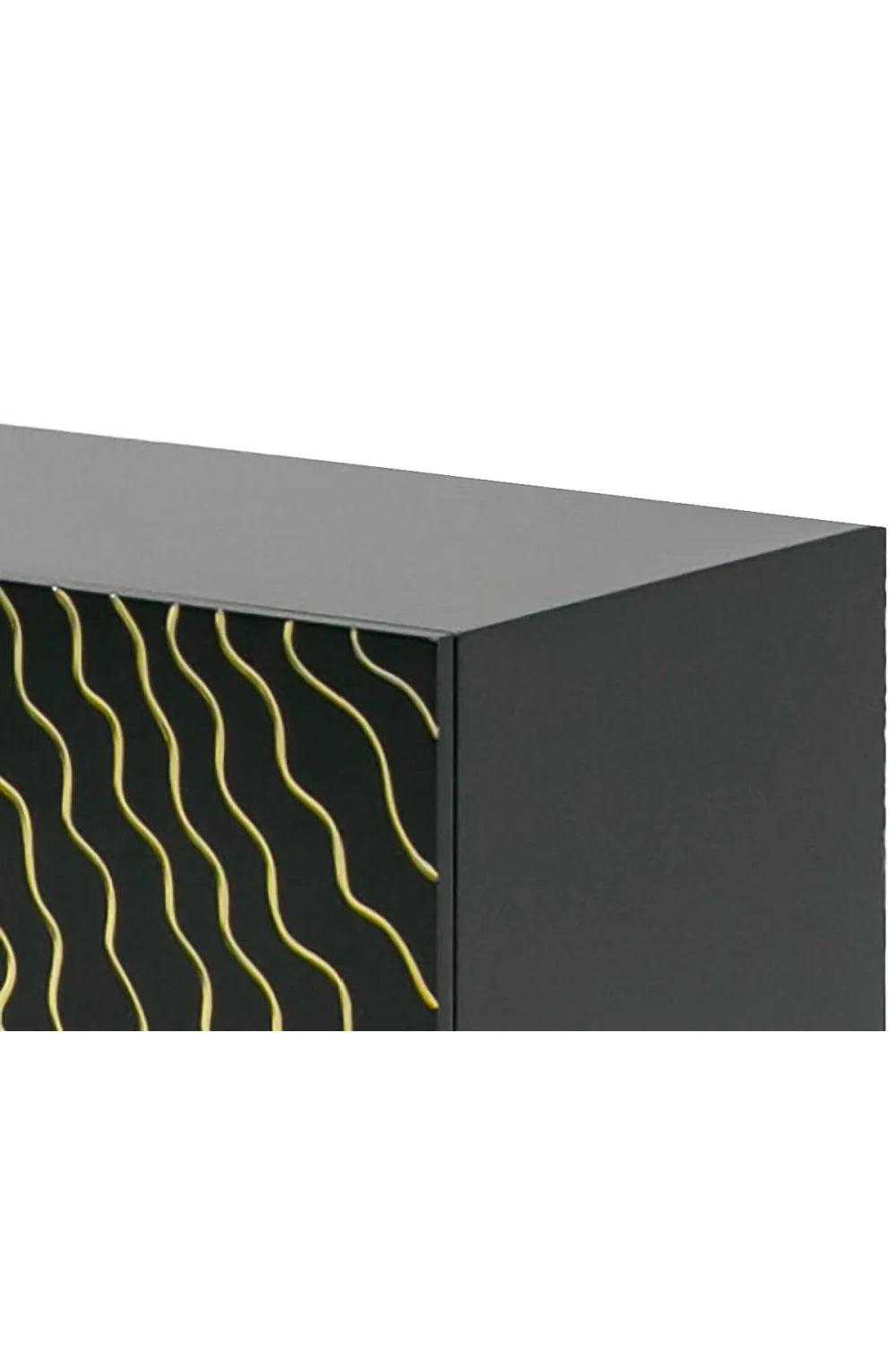 Luxury Gold Inlaid 4-Door Sideboard European Style for Villa
