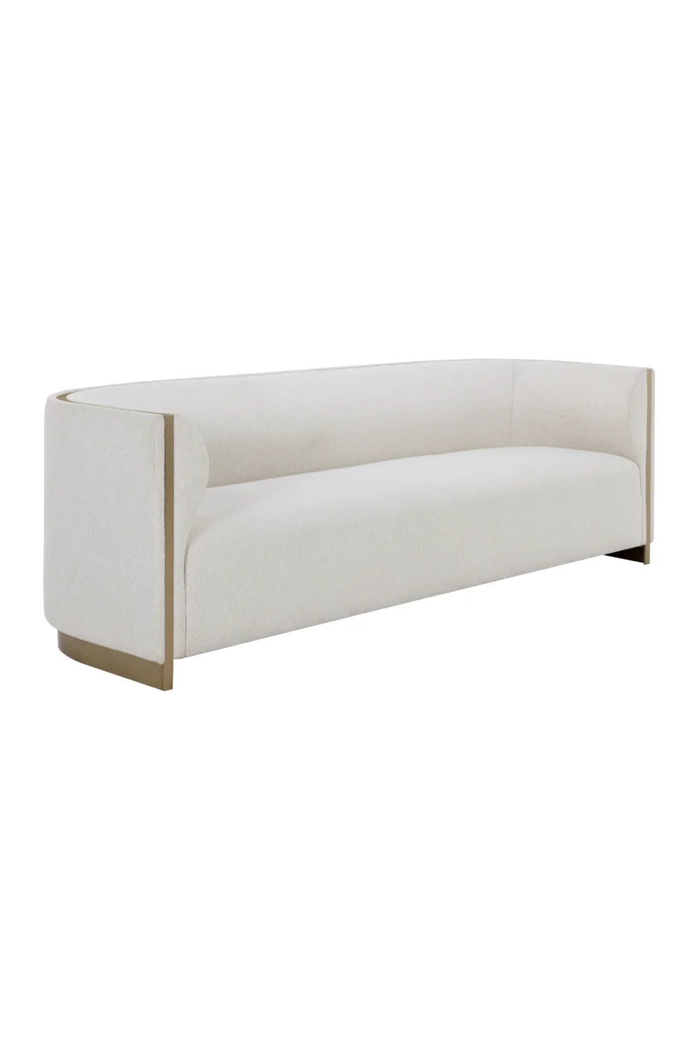 Luxury Gold Inlay Curved Sofa Modern Italian Style for Villa
