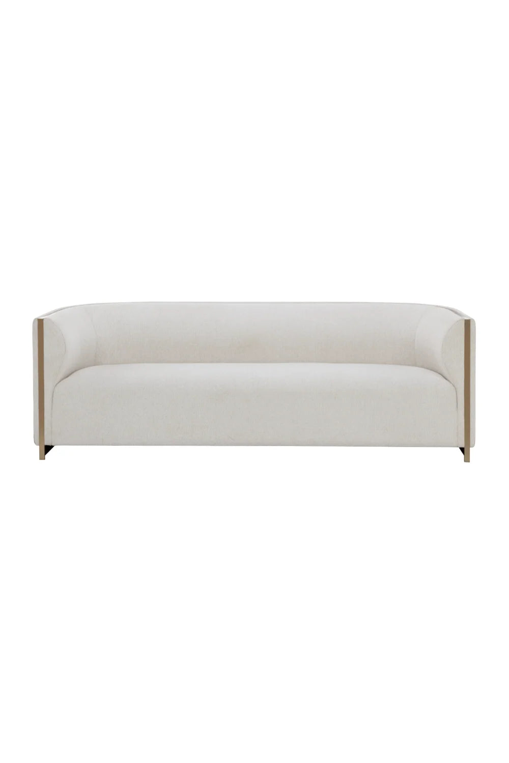 Luxury Gold Inlay Curved Sofa Modern Italian Style for Villa