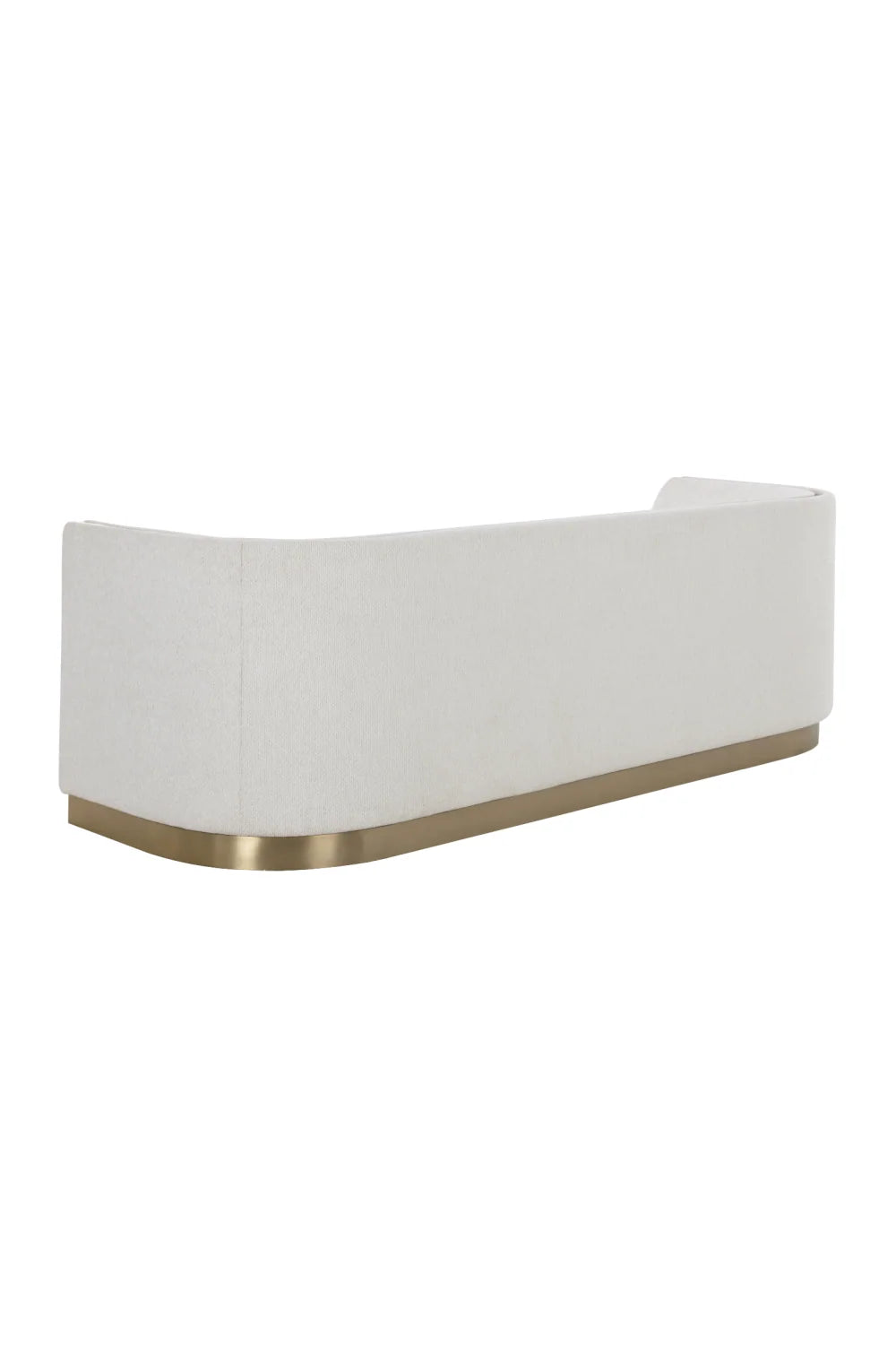 Luxury Gold Inlay Curved Sofa Modern Italian Style for Villa