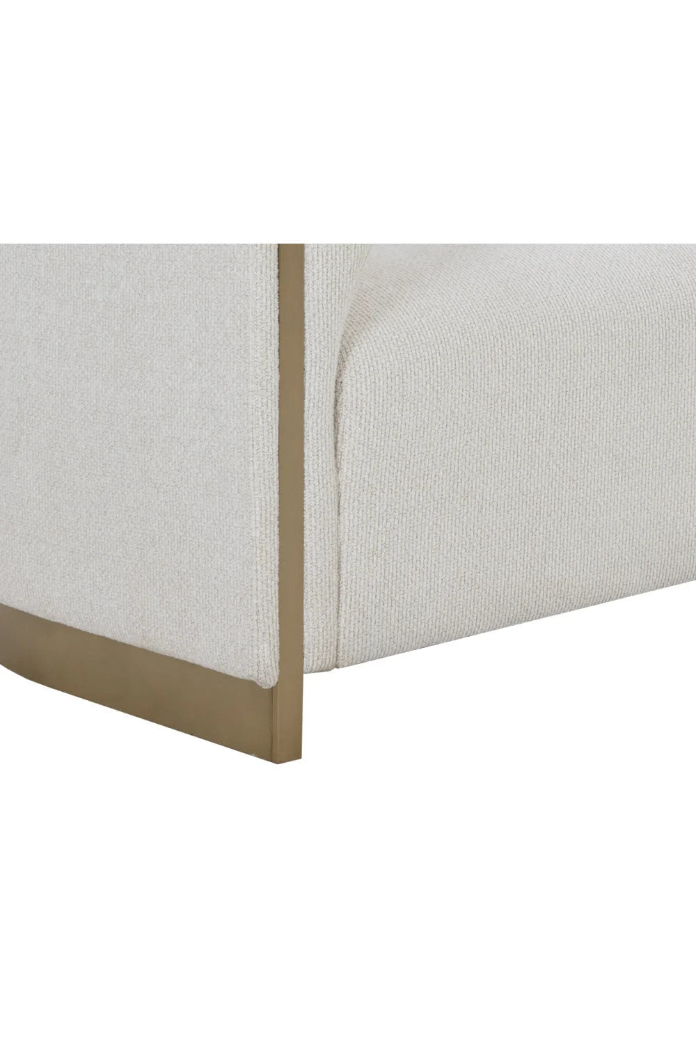 Luxury Gold Inlay Curved Sofa Modern Italian Style for Villa
