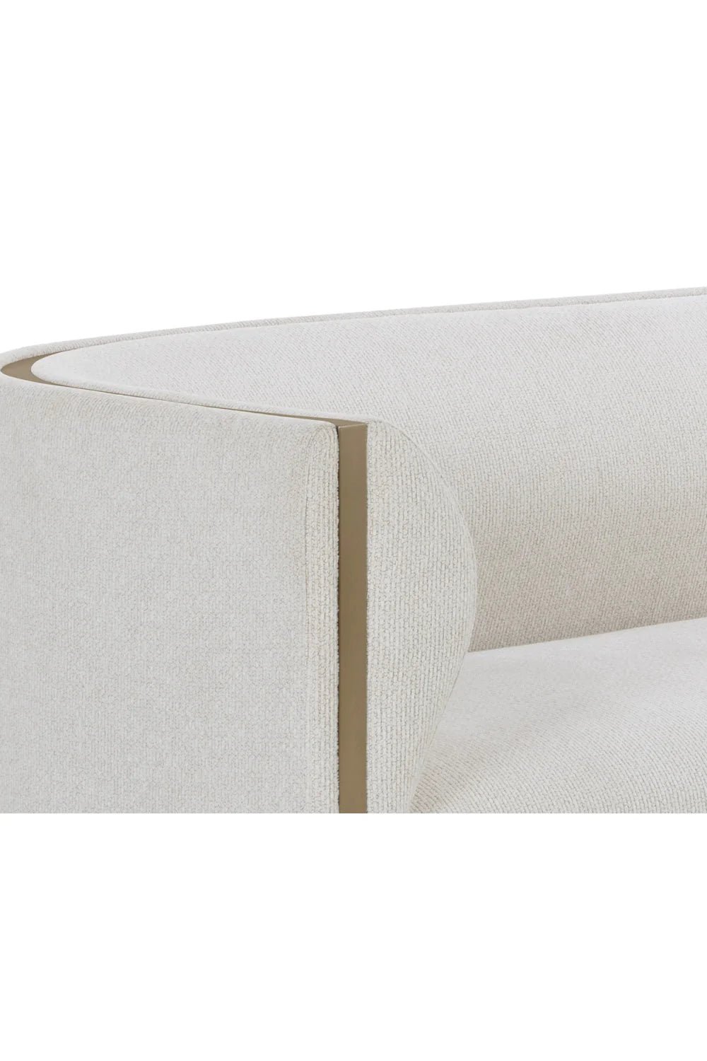 Luxury Gold Inlay Curved Sofa Modern Italian Style for Villa