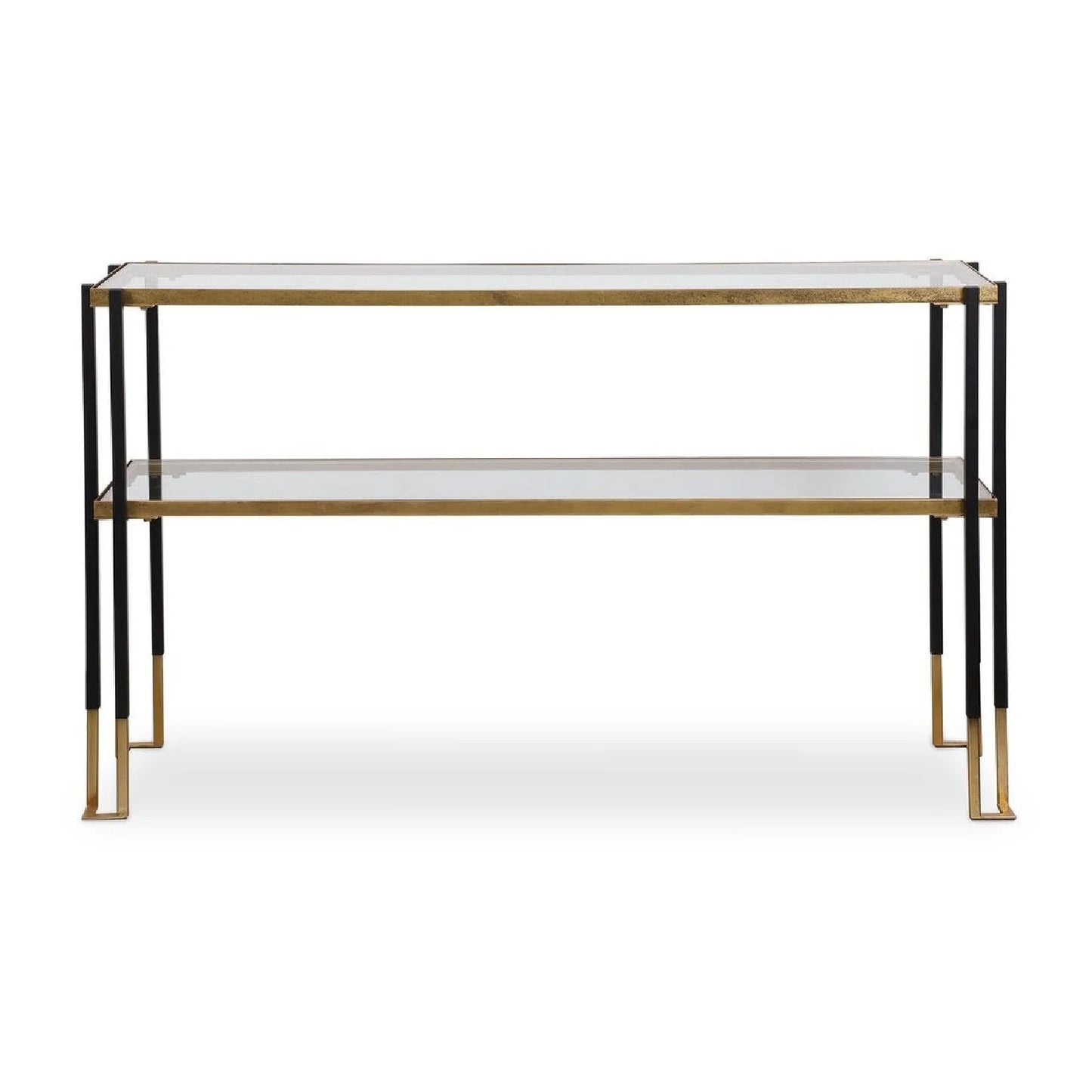 Luxury Gold Leaf Console Table Modern Italian Style for Villa