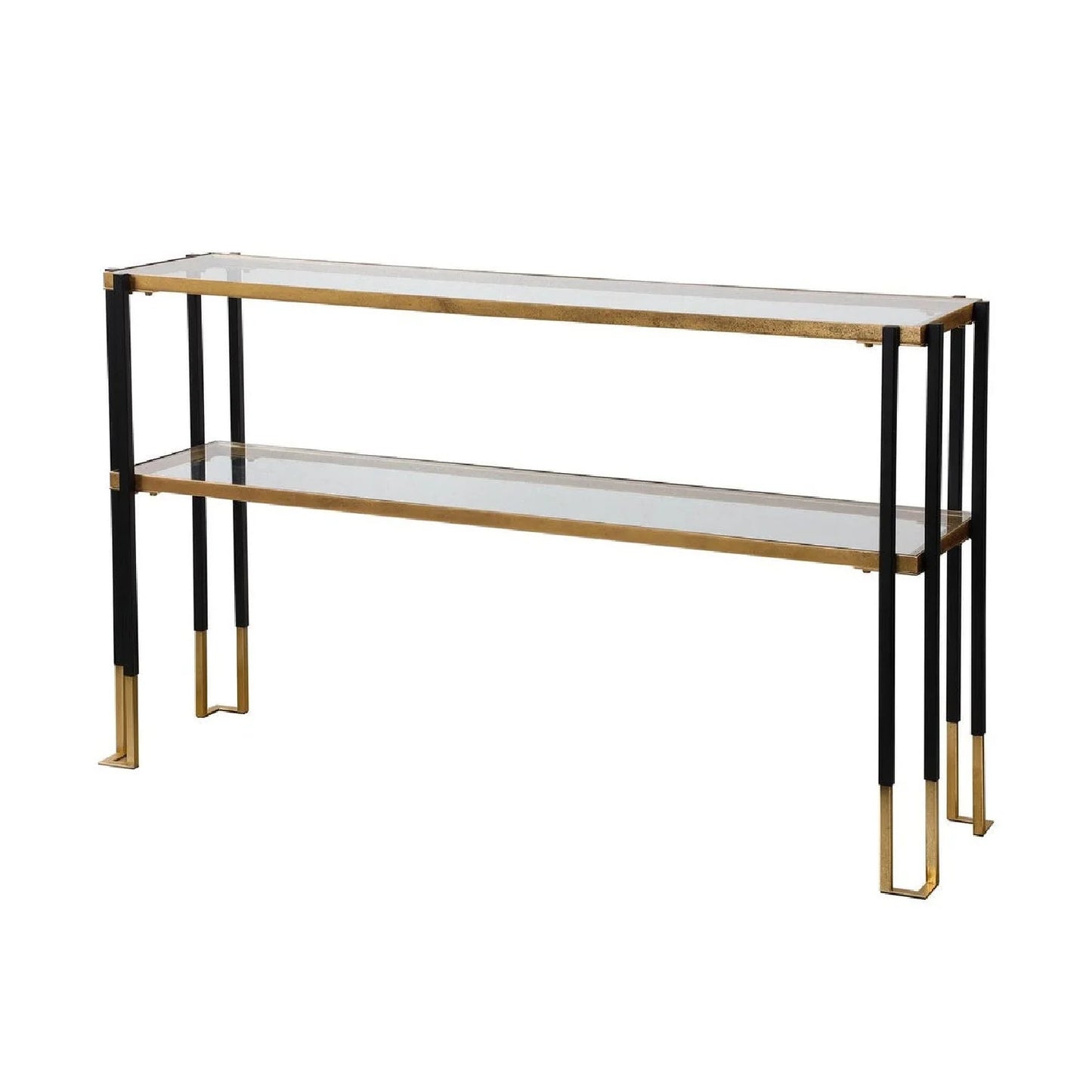 Luxury Gold Leaf Console Table Modern Italian Style for Villa