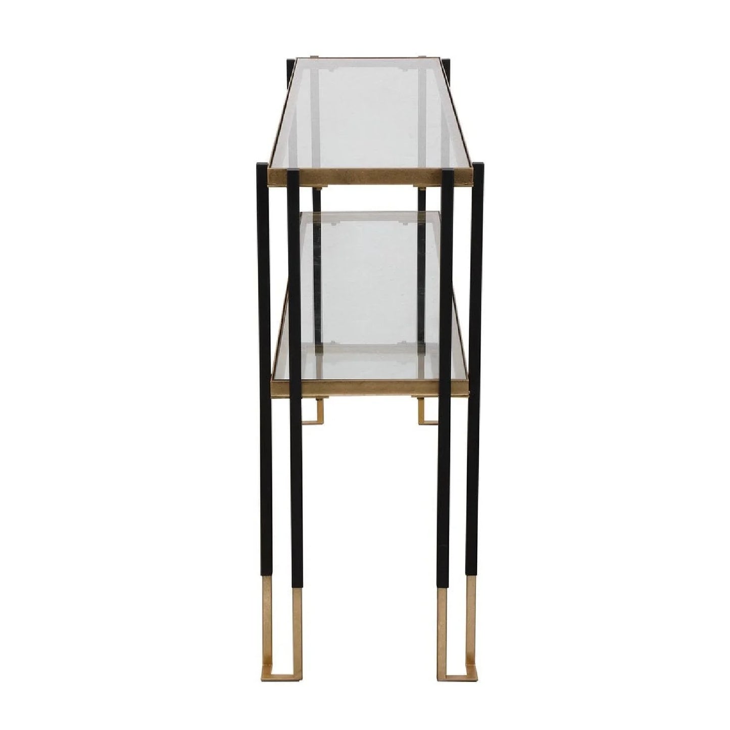 Luxury Gold Leaf Console Table Modern Italian Style for Villa