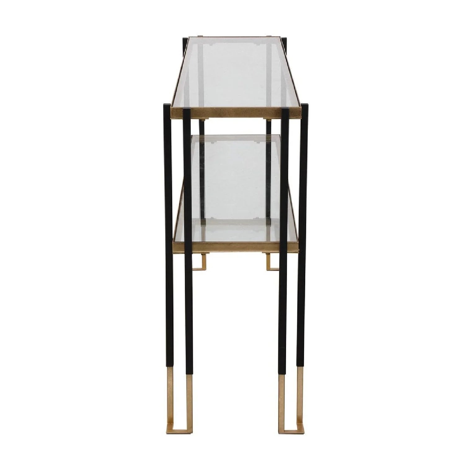 Luxury Gold Leaf Console Table Modern Italian Style for Villa