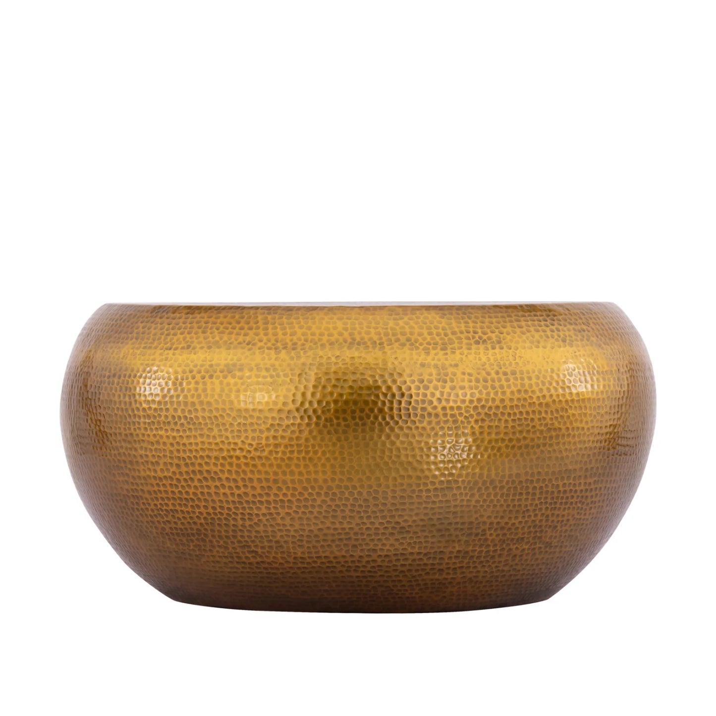 Luxury Gold Metallic Round Coffee Table Modern Italian Style for Villa