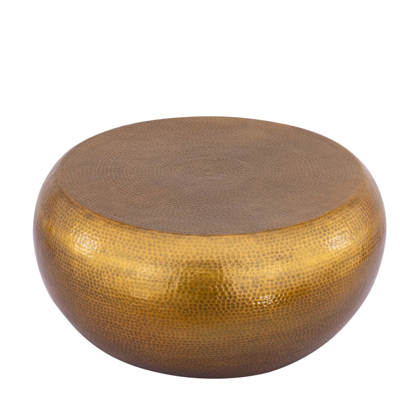 Luxury Gold Metallic Round Coffee Table Modern Italian Style for Villa