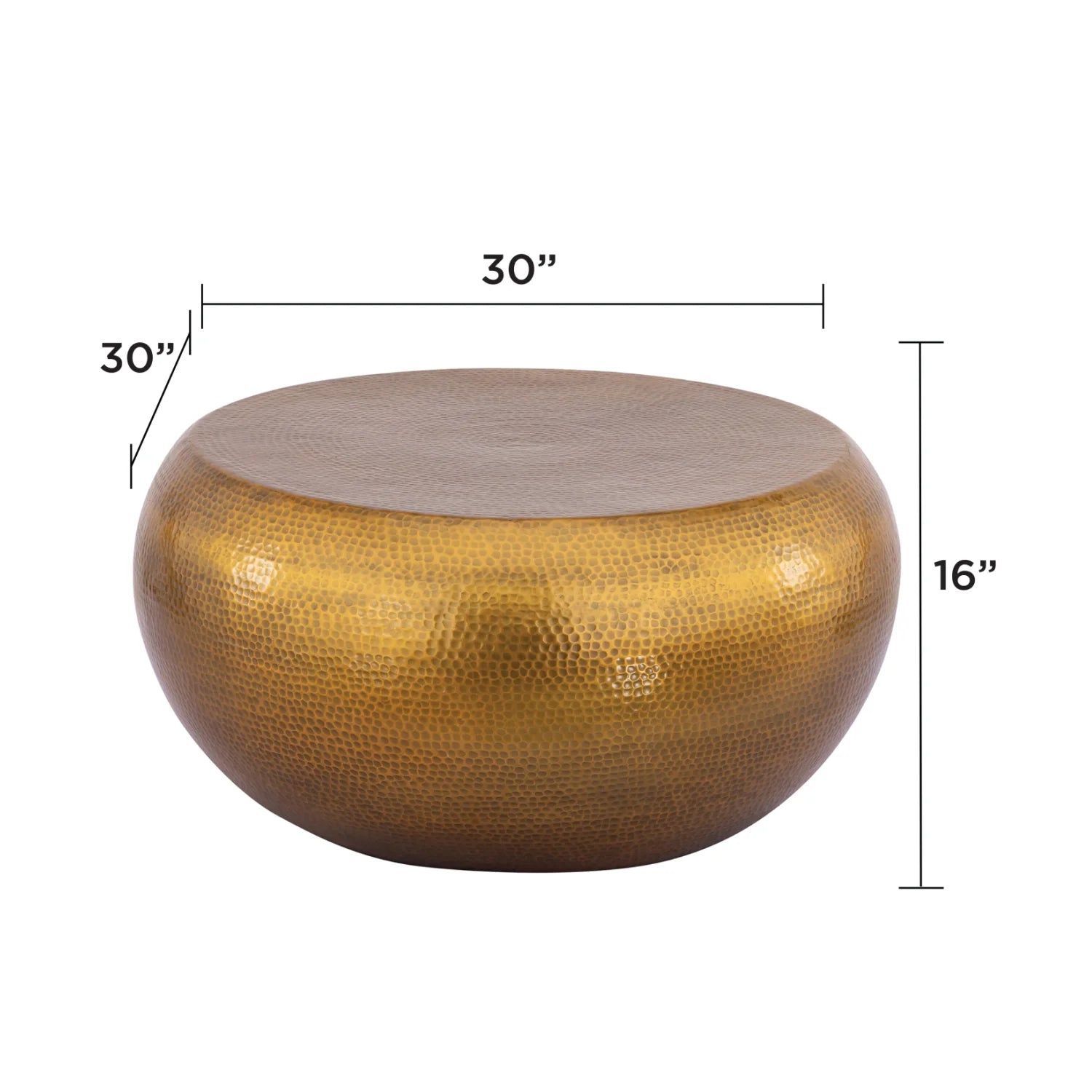 Luxury Gold Metallic Round Coffee Table Modern Italian Style for Villa