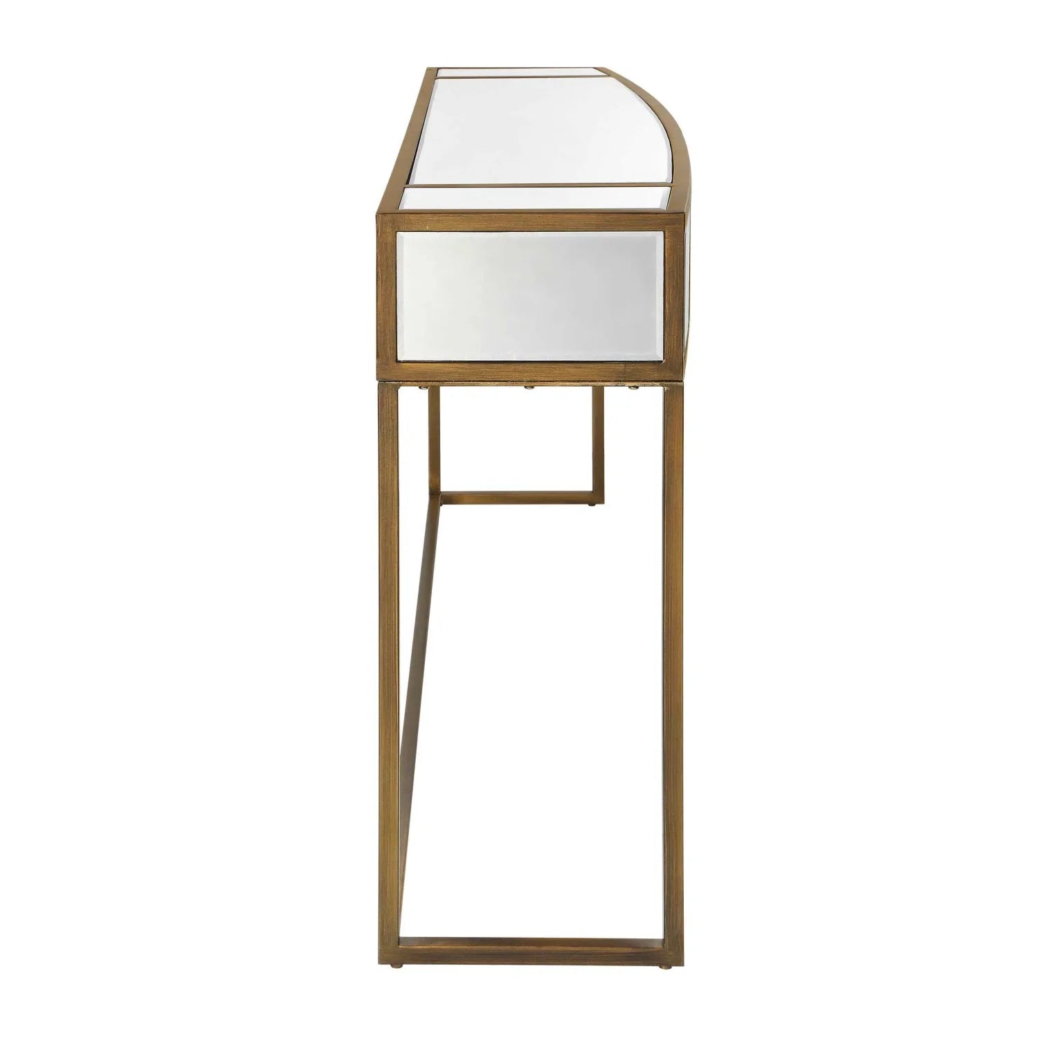 Luxury Gold Mirrored Console Table Modern Italian Style for Villa